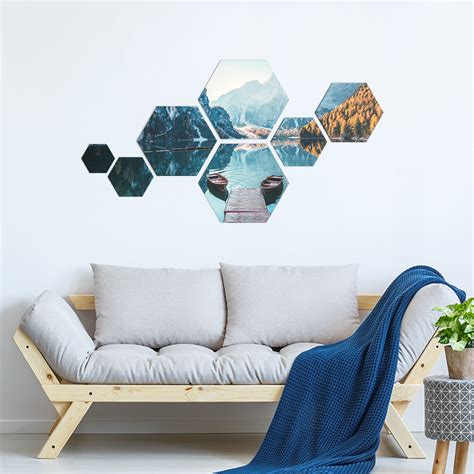foto op aluminium hexagon|Hexagon fototegels .